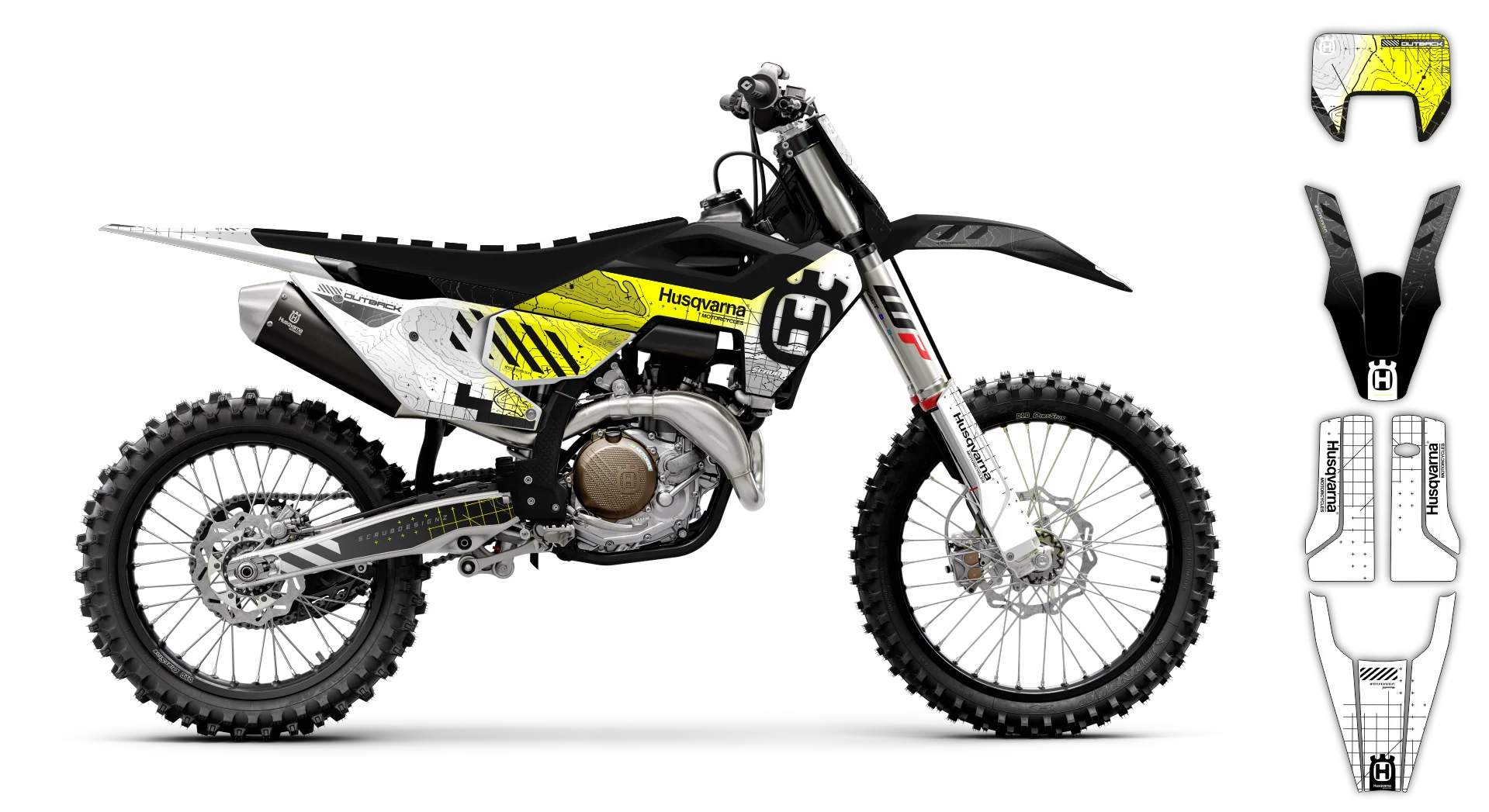 Graphics Kit - Husqvarna 14-> TE-FE Series - 2025 - Outback - R1