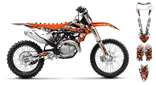 Graphics Kit - KTM - EXC EXC-F / XC-W XCF-W - 2020-2023 - Attack - ST