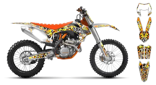 Graphics Kit - KTM - EXC EXC-F / XC-W XCF-W - 2012-2013 - Volcom - ST