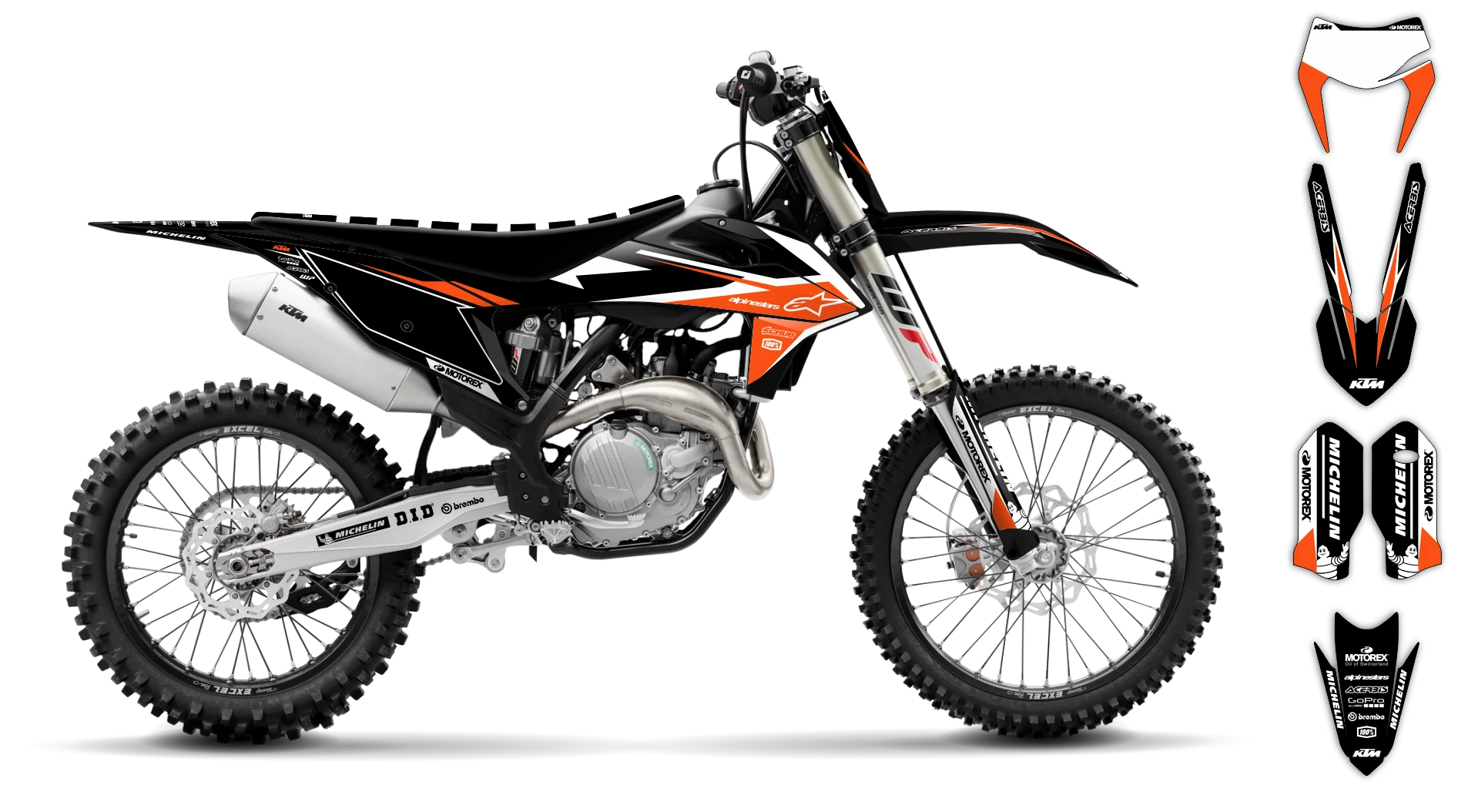 Graphics Kit - KTM - EXC EXC-F / XC-W XCF-W - 2020-2023 - K-SE1098 - LE