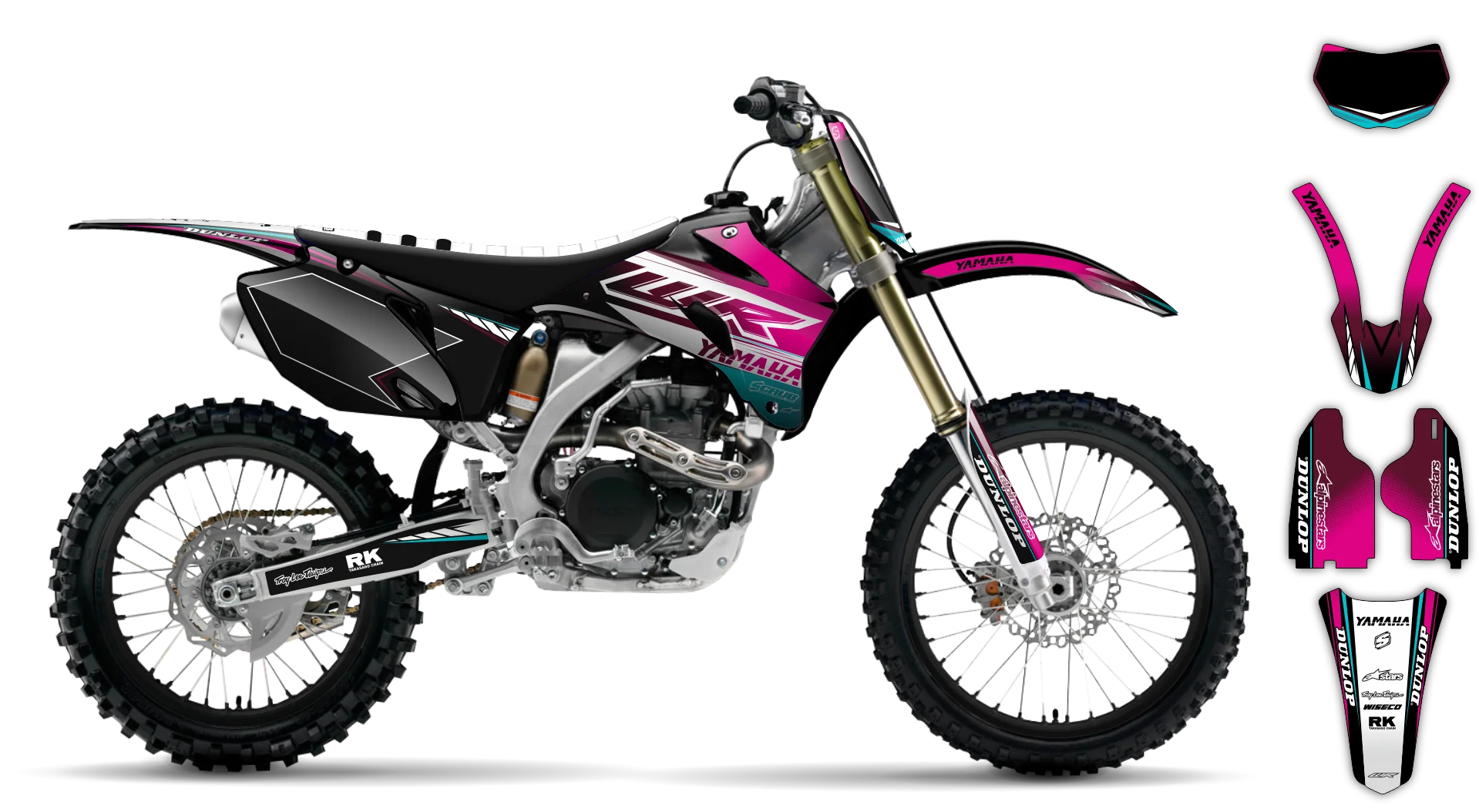 Graphics Kit - Yamaha - WR450F - 2007-2011 - Boognish - R2