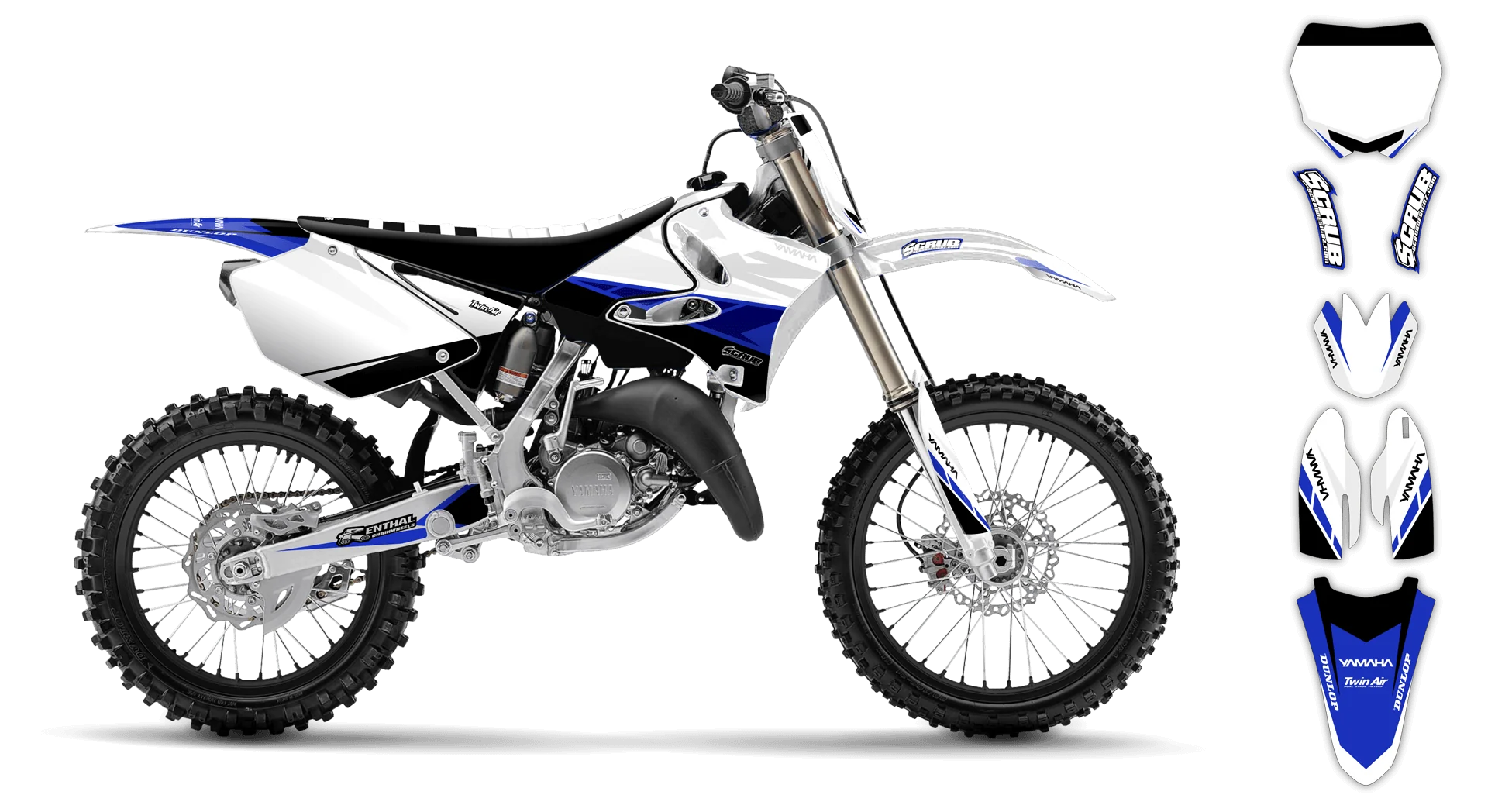 Graphics Kit - Yamaha - YZ 125 - 1992 - Sukuba - R3