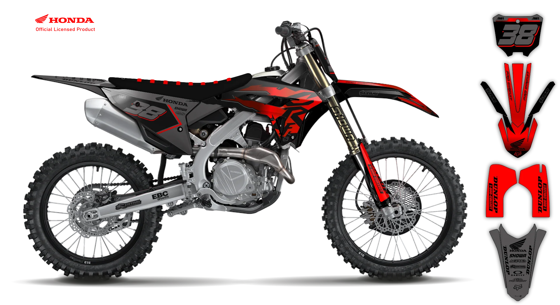Graphics Kit - Honda - CRF 450R - 2022-2024 Restyle - Retro - R2
