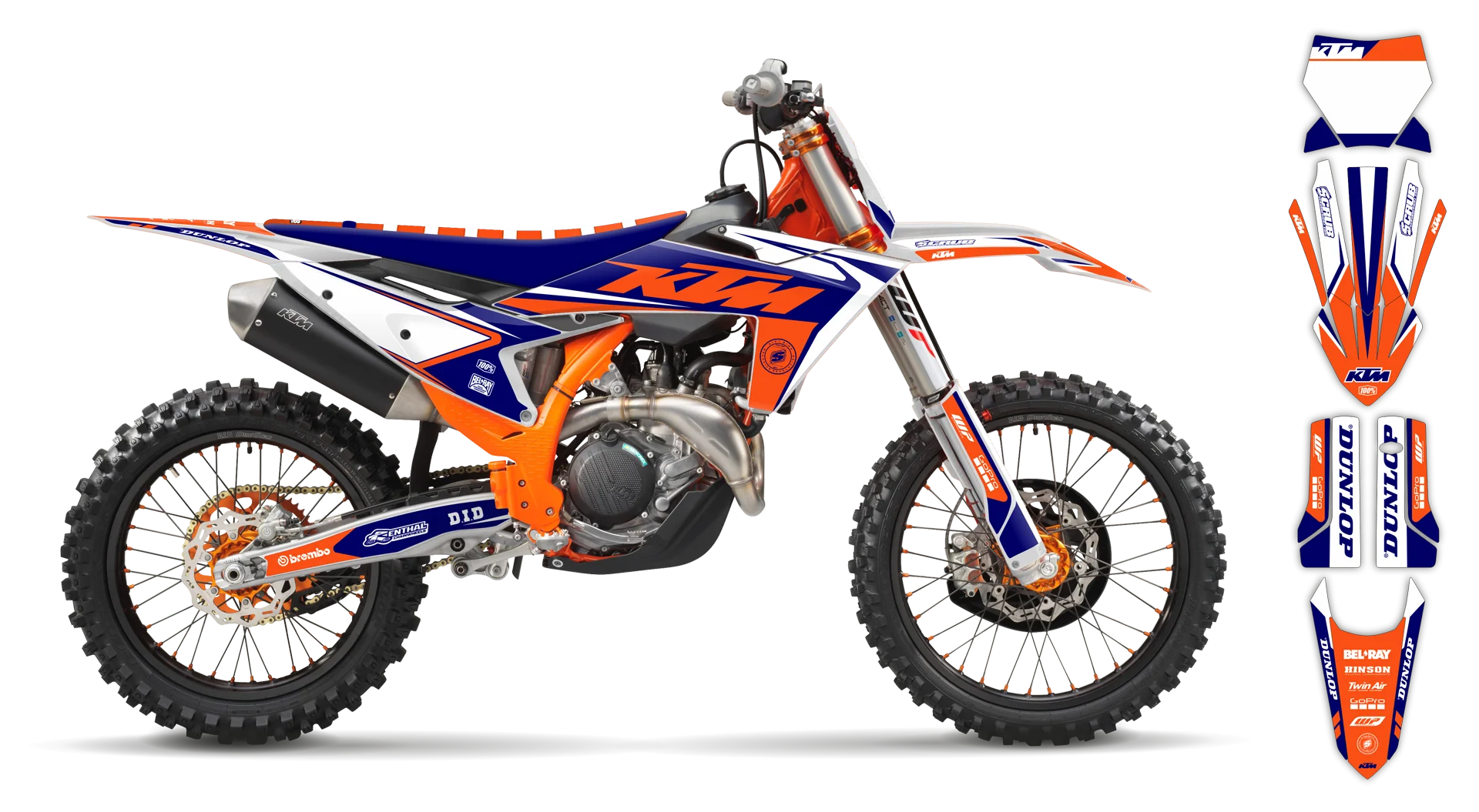 Graphics Kit - KTM - EXC EXC-F / XC-W XCF-W - 2016 - K17 - R2