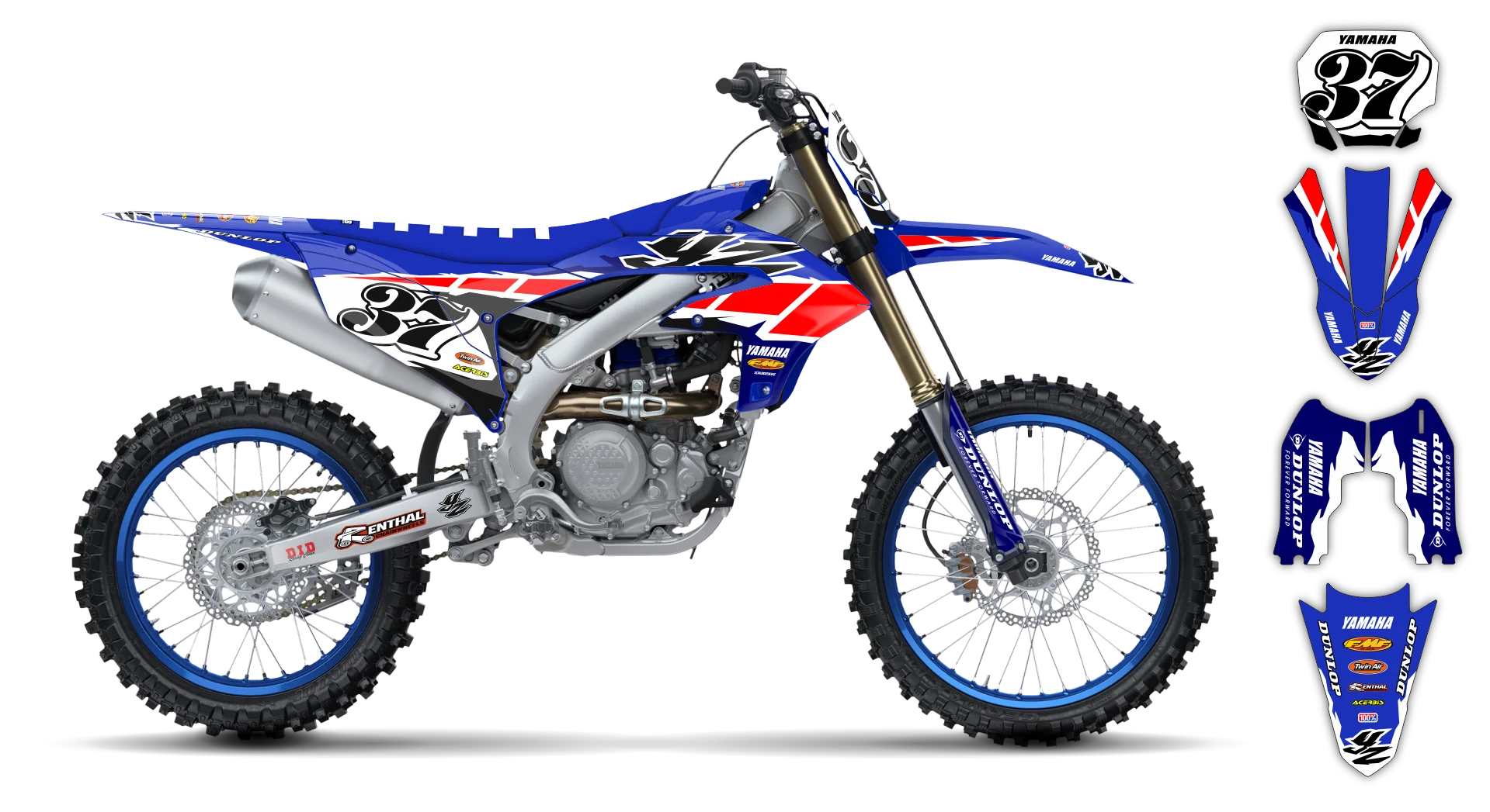 Graphics Kit - Yamaha - YZ450F - 2023-2025 - Dubach - R1