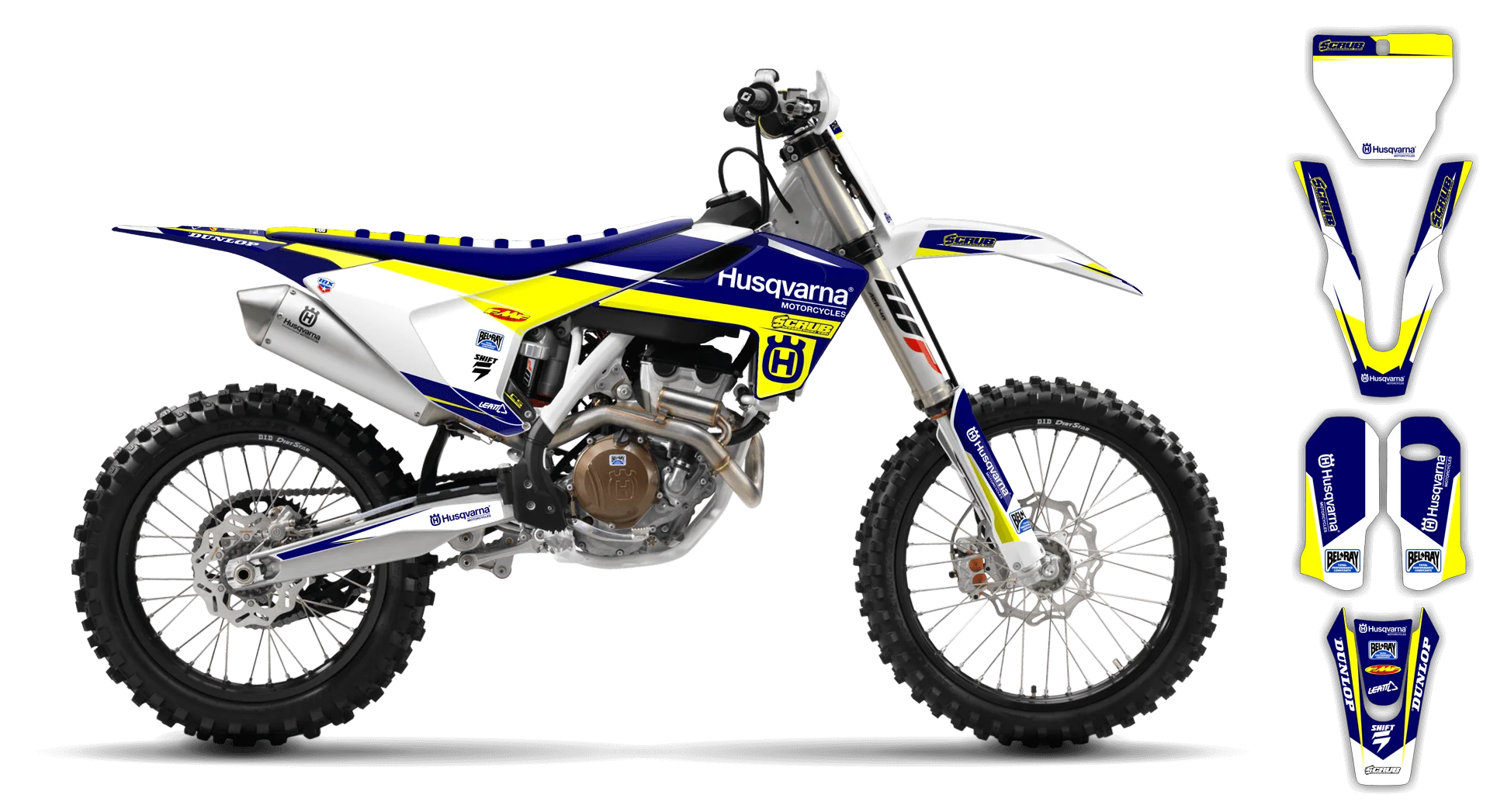 Graphics Kit - Husqvarna 14-> TC-FC-FX Series - 2016-2018 - H1 - ST