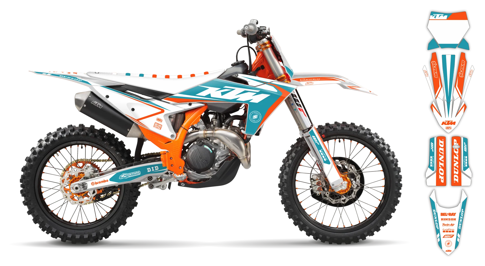 Graphics Kit - KTM - EXC EXC-F / XC-W XCF-W - 2003 - K17 - R1