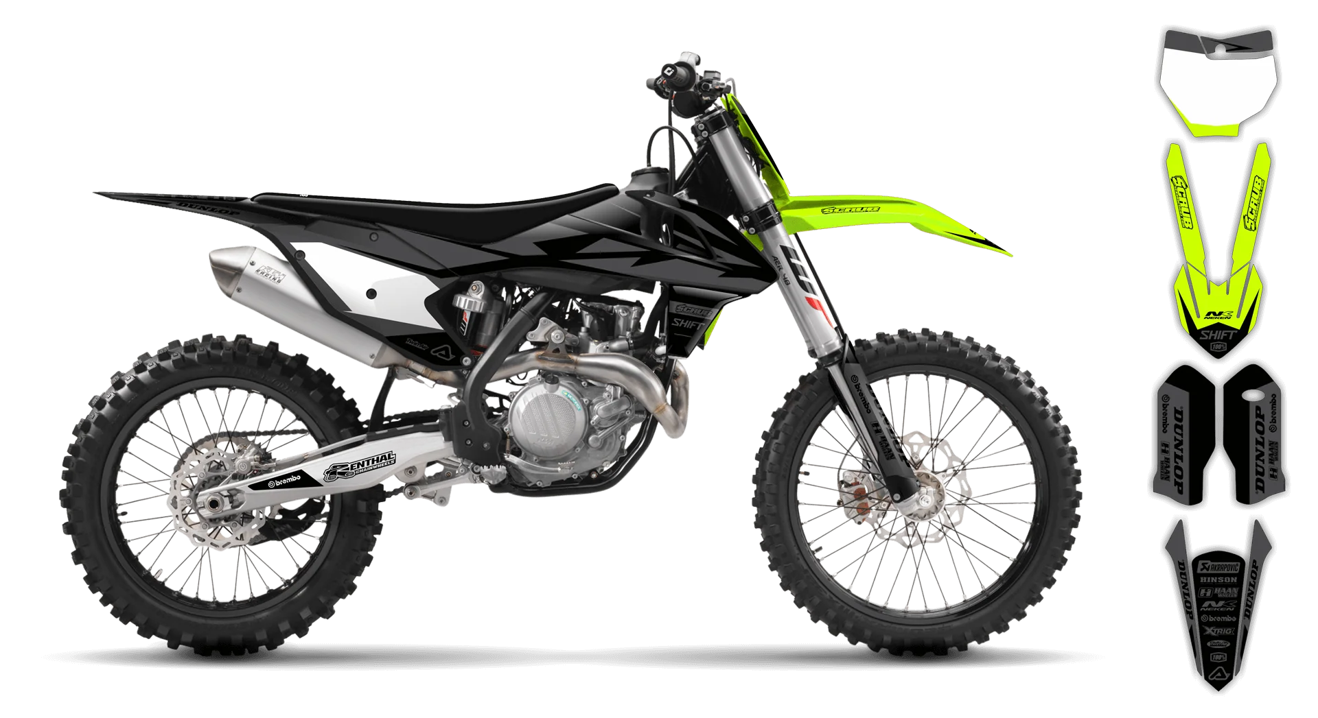 Graphics Kit - KTM - SX 50 - 2016-2023 - Fluo SE1025 - ST