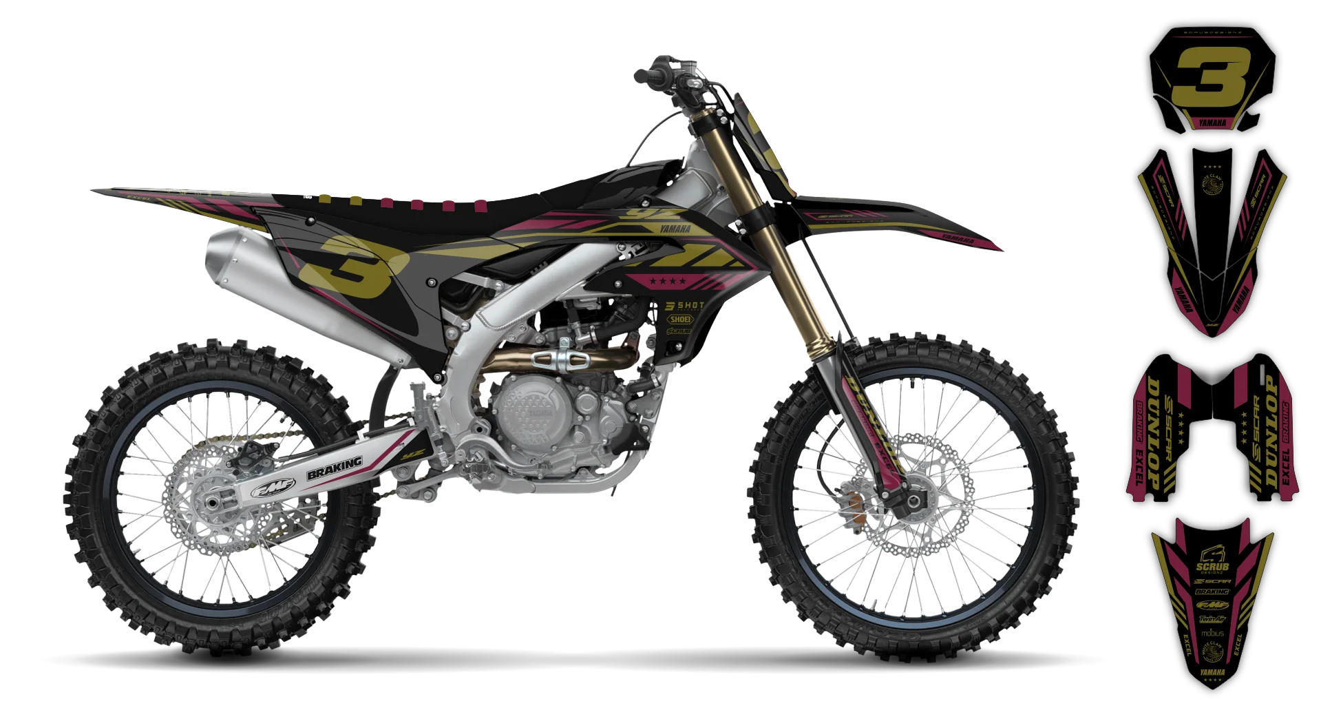 Graphics Kit - Yamaha - YZ450F - 2023-2025 - Grazer - R1