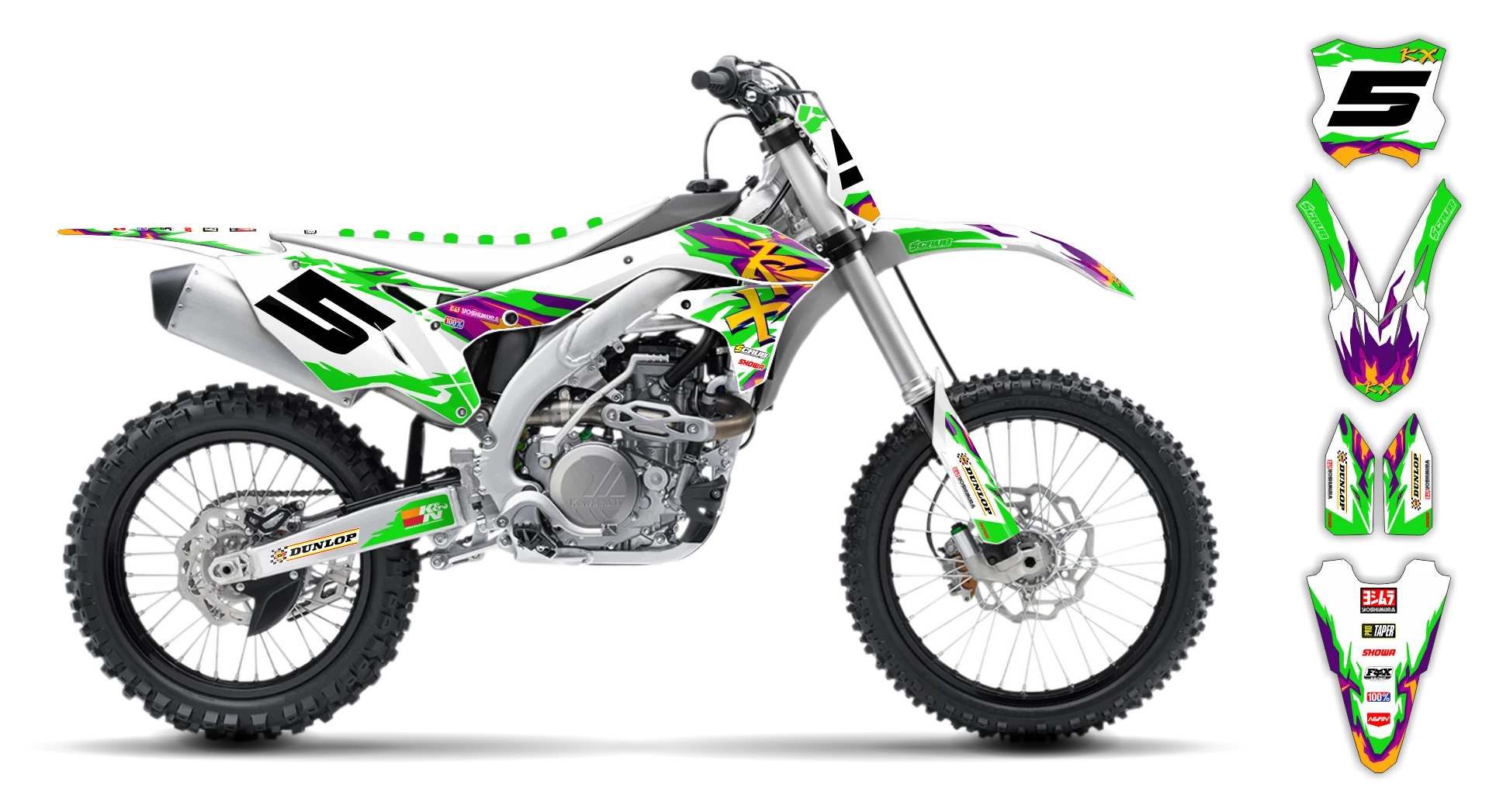 Graphics Kit - Kawasaki - KX 250F - 2017-2020 - Alto-G - R2