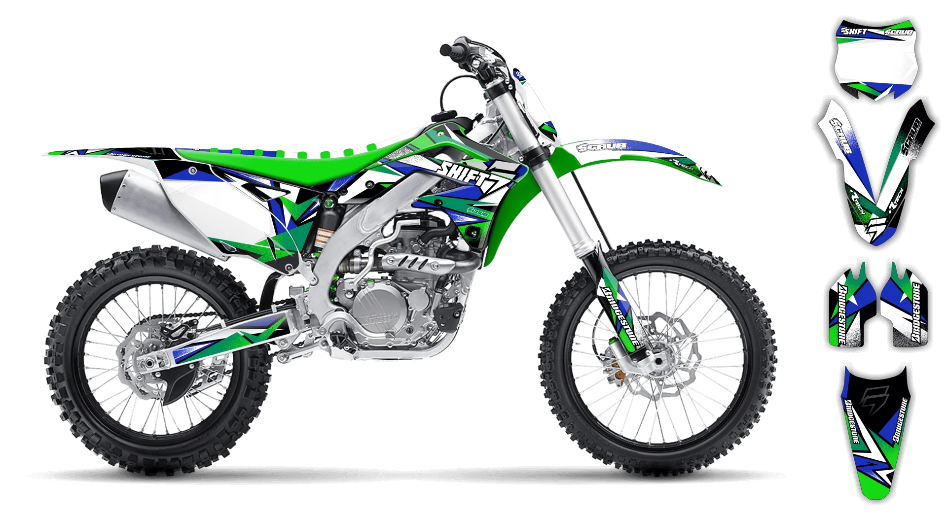 Graphics Kit - Kawasaki - KX 250F - 2013-2016 - X-Rut - LE