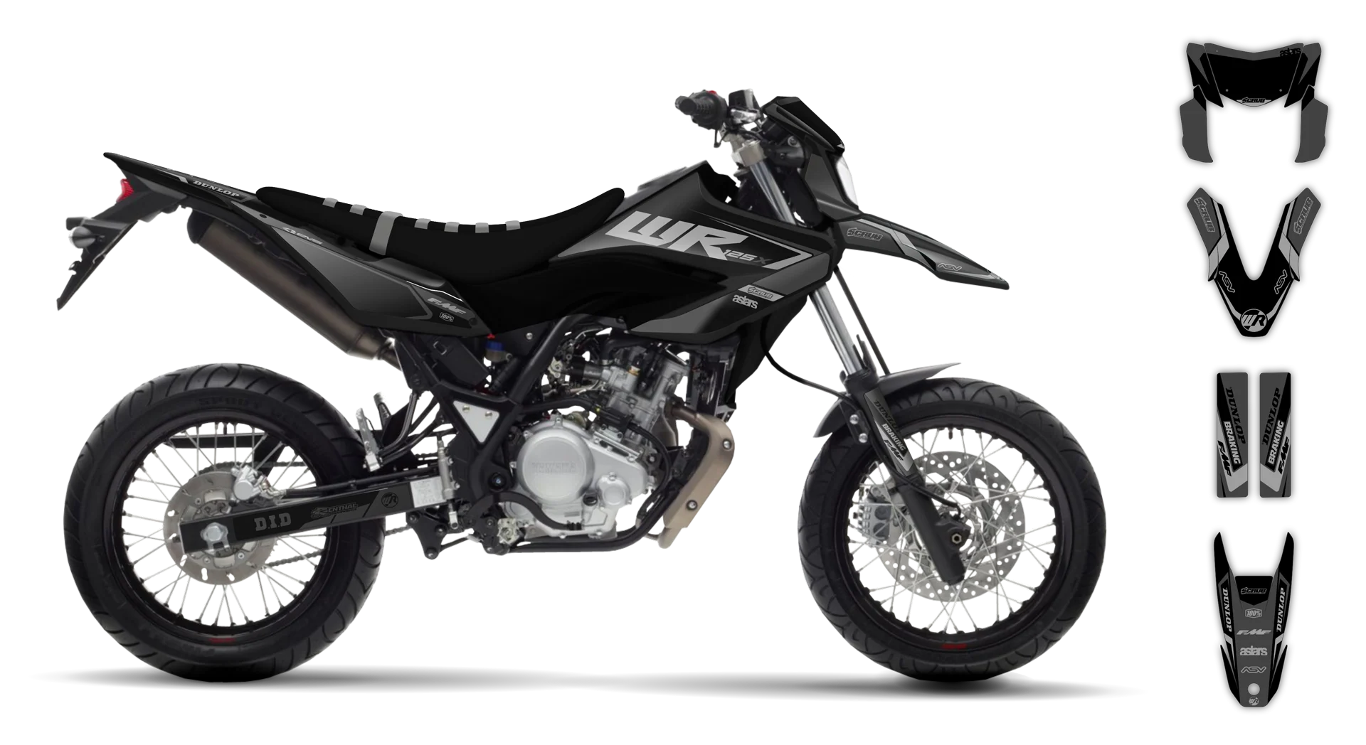 Graphics Kit - Yamaha - WR 125R - 2009-2022 - Eclipse - R2