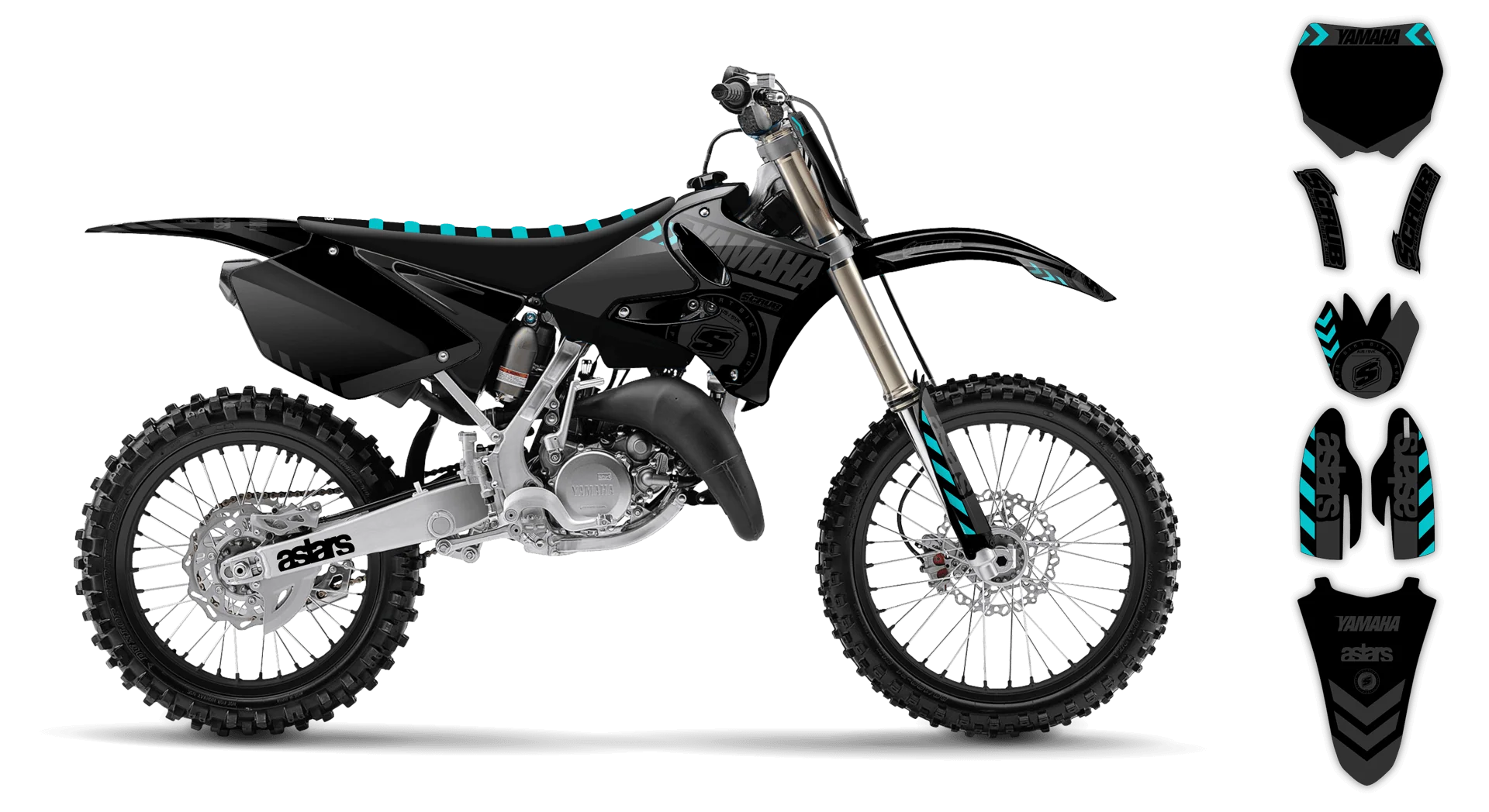 Graphics Kit - Yamaha - YZ 125 - 1993-1995 - Bruxa - LE