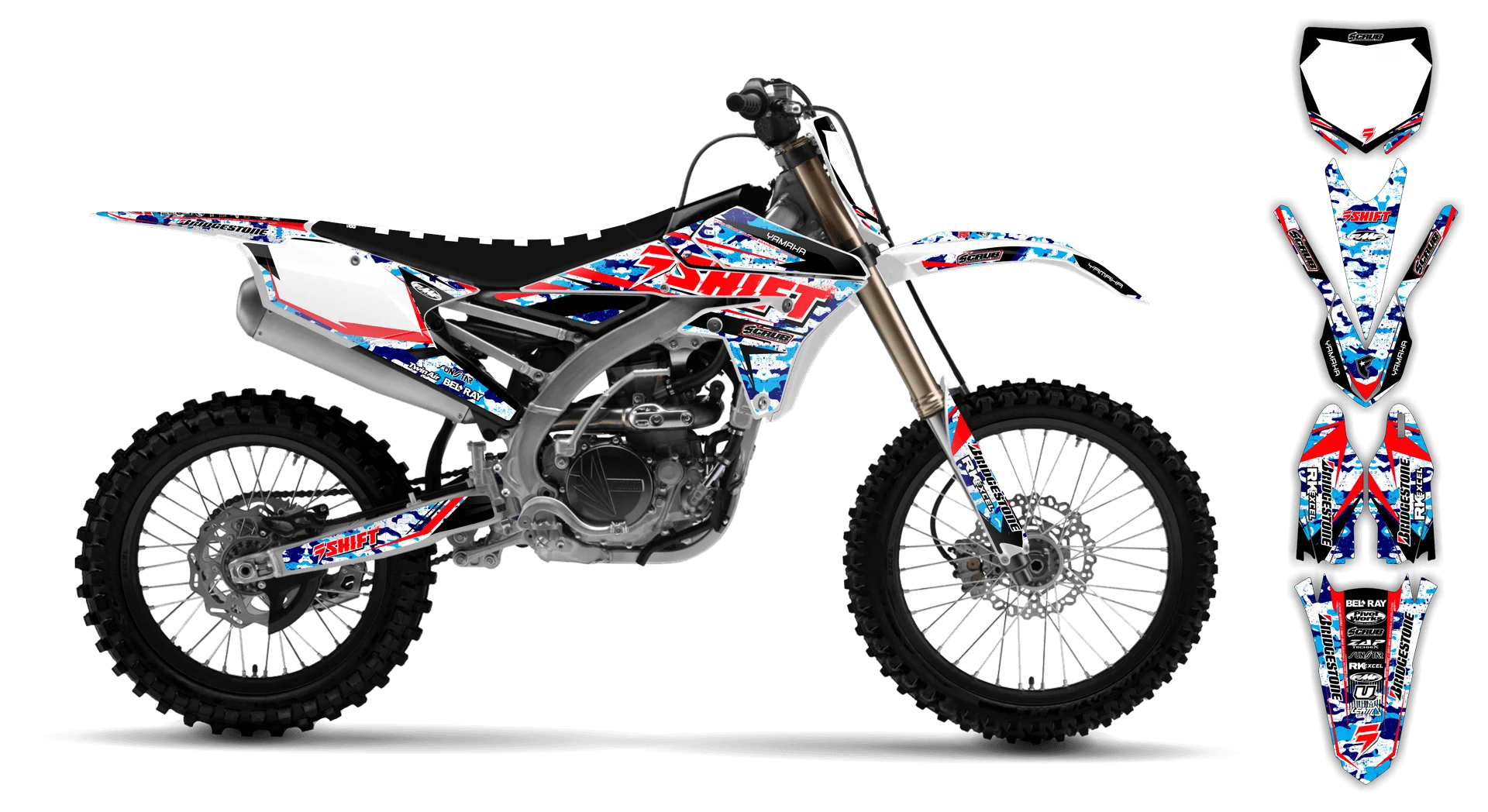 Graphics Kit - Yamaha - YZ450F - 2010-2013 - Step Up - LE