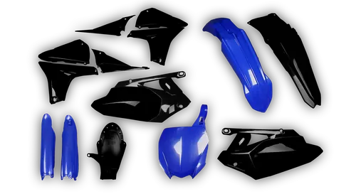 Plastics Kit - Yamaha - YZ450F - 2010-2013 - Full Kit - Blue Black Restyle