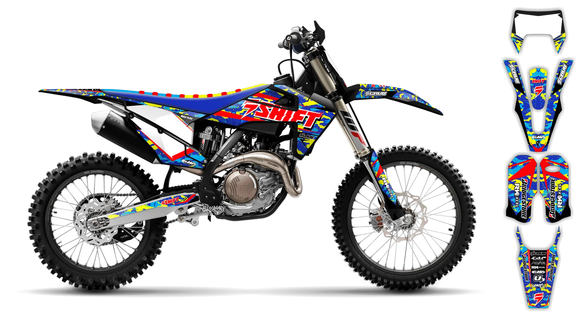 Graphics Kit - Husqvarna 14-> TE-FE Series - 2020-2023 - Step Up - LE