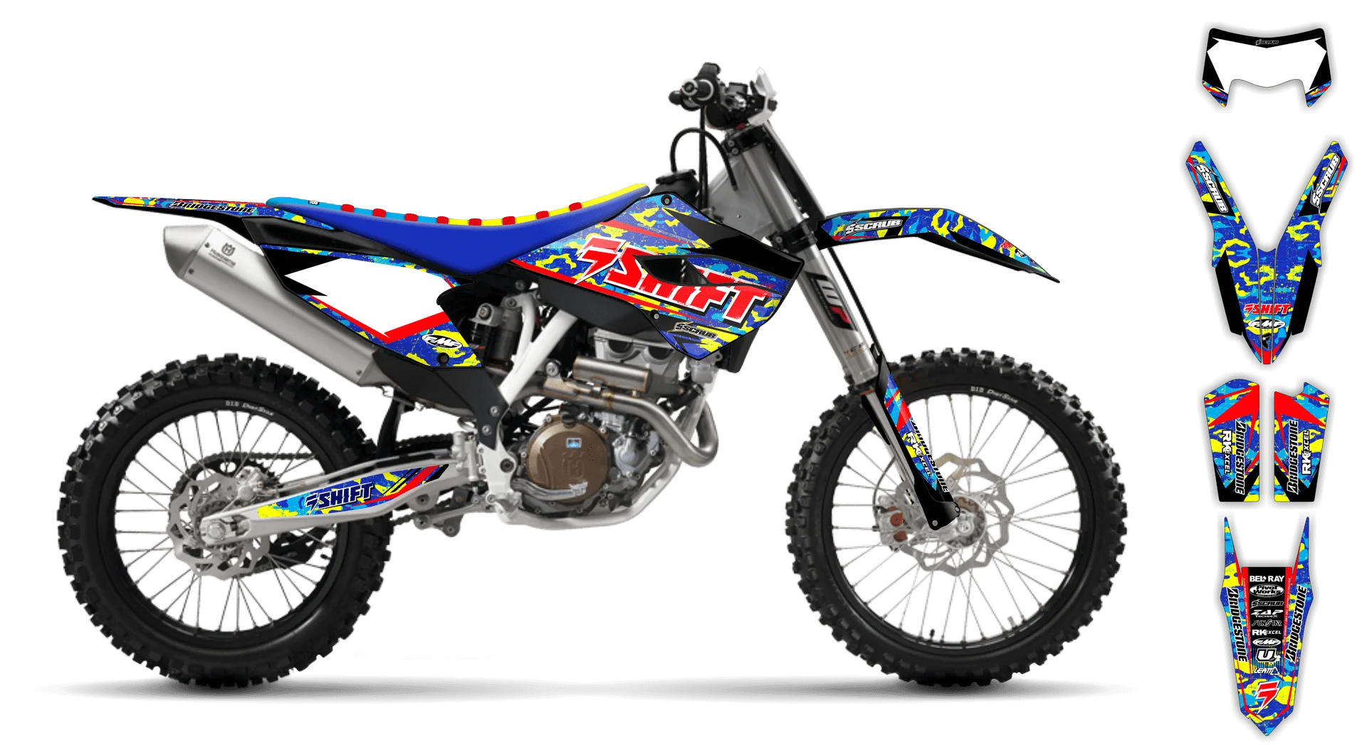 Graphics Kit - Husqvarna 14-> TE-FE Series - 2016 - Step Up - LE