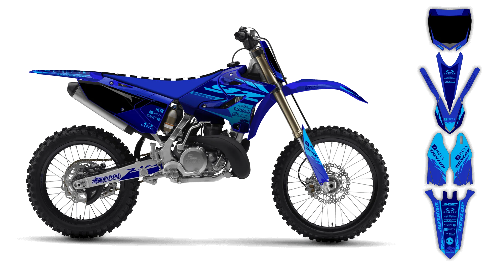 Graphics Kit - Yamaha - YZ 125-250 Revolution - 2005-2007 - SE1002 - R2