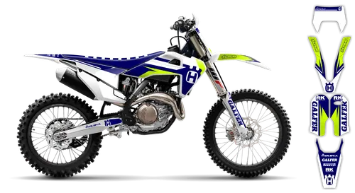Graphics Kit - Husqvarna 14-> TE-FE Series - 2020-2023 - Fluo H11 - ST