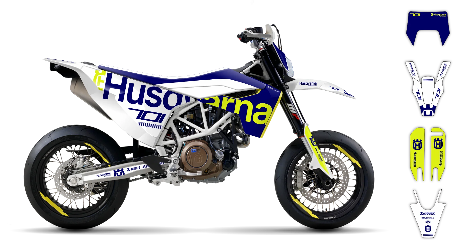 Graphics Kit - Husqvarna 14-> SM 701 - 2016-2024 - H-SE1126 - R2