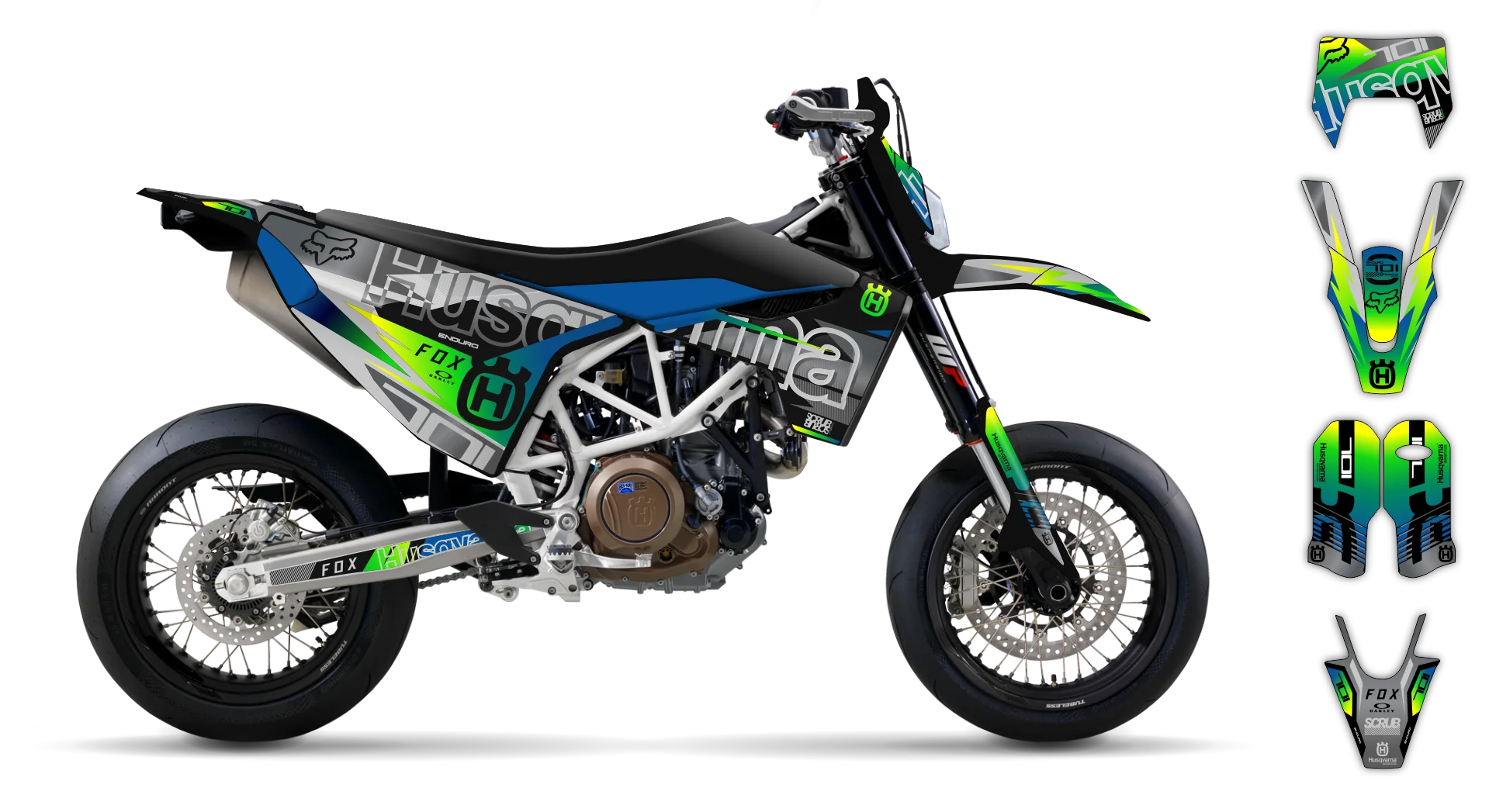 Graphics Kit - Husqvarna 14-> EN 701 - 2016-2024 - Typo - R2