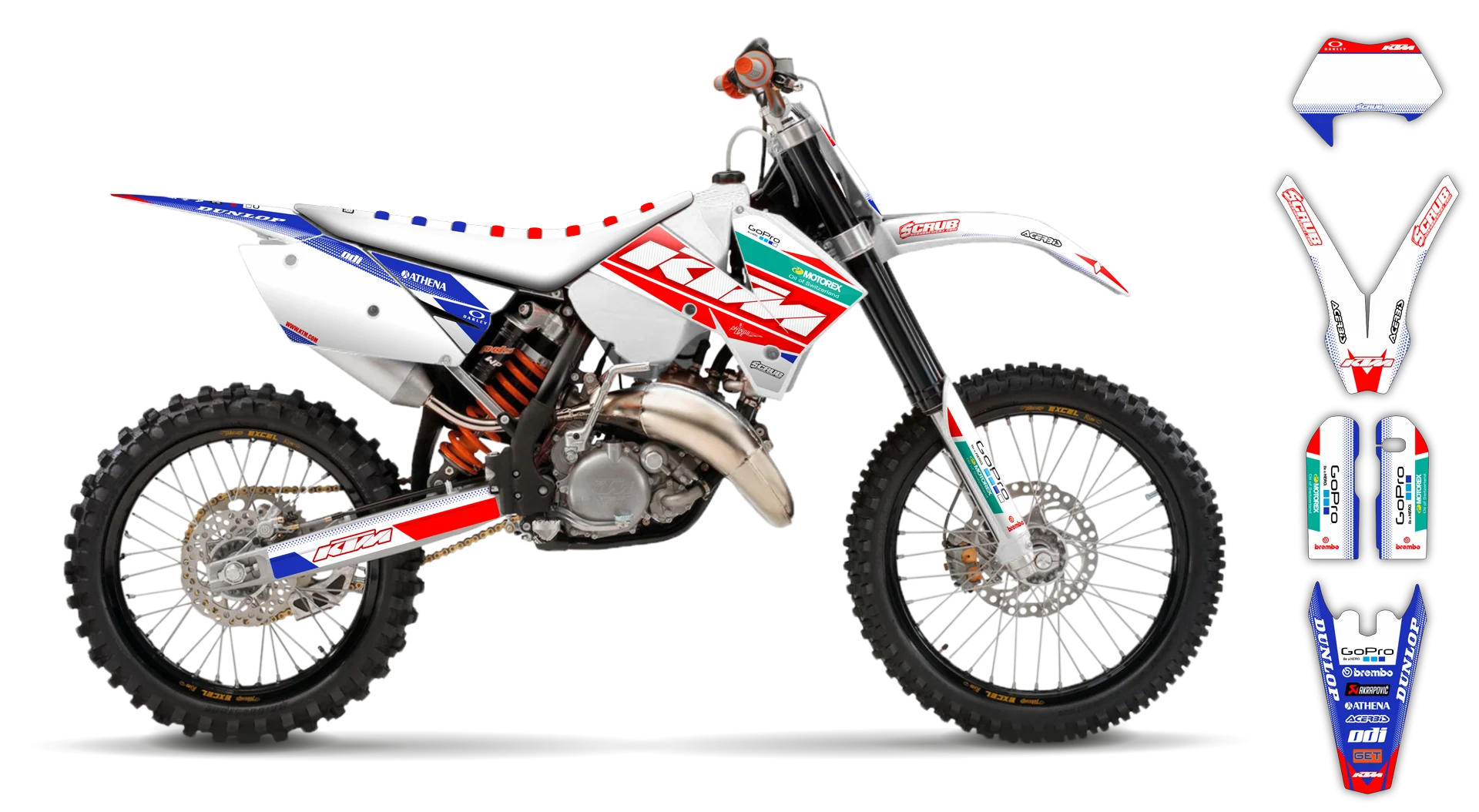 Graphics Kit - KTM - EXC EXC-F / XC-W XCF-W - 2005-2007 - K11 - R4