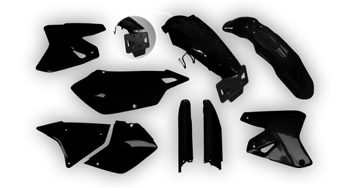 Plastics Kit - Suzuki - DRZ 400 SM - 1999-2024 - Full Kit - Black LED