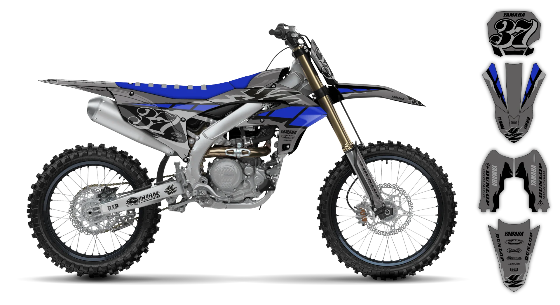 Graphics Kit - Yamaha - YZ450F - 2023-2025 - Dubach - R2