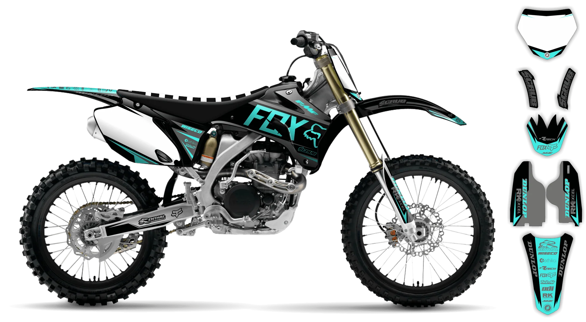 Graphics Kit - Yamaha - YZ250F - 2008-2009 - Varnix - R1