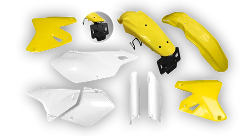 Plastics Kit - Suzuki - DRZ 400 SM - 1999-2024 - Full Kit - OEM LED