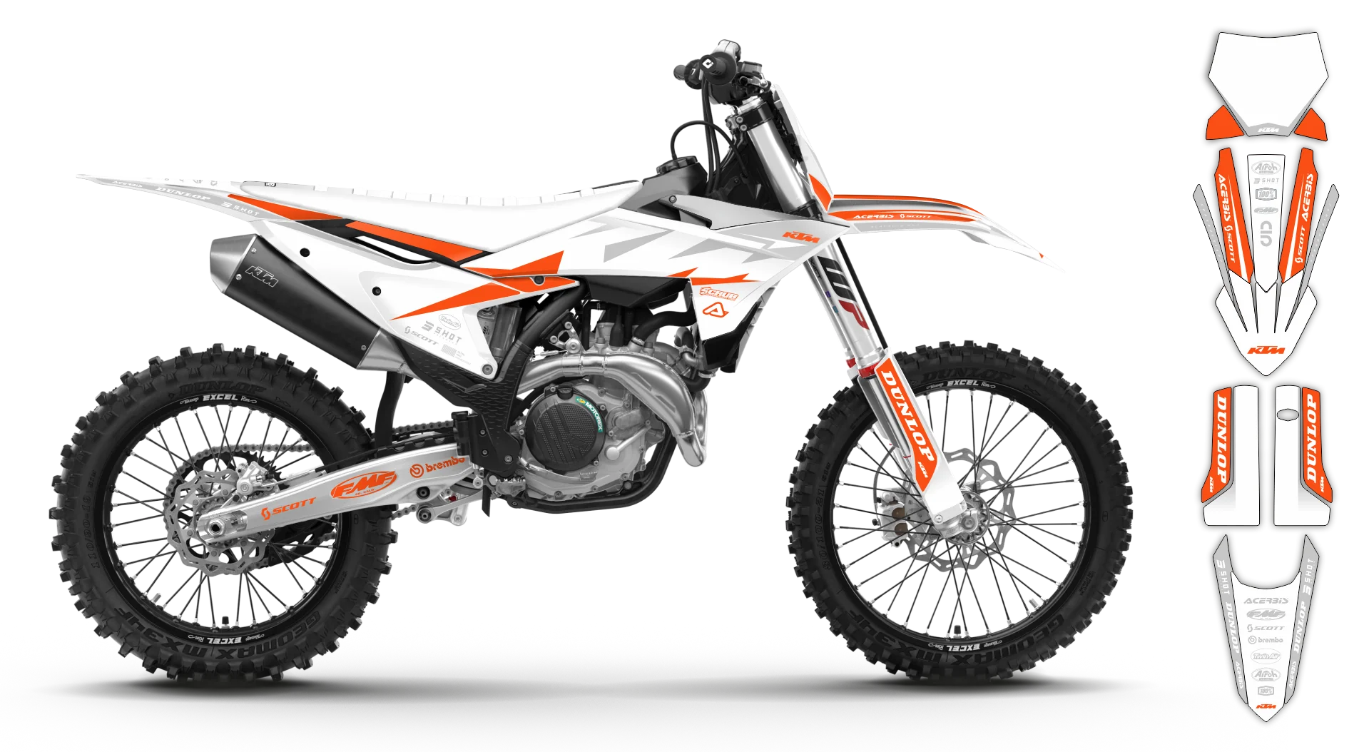 Graphics Kit - KTM - SX SX-F / XC XC-F - 2025 - K19 - R4