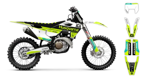 Graphics Kit - Husqvarna 14-> TE-FE Series - 2025 - Fluo H9 - ST