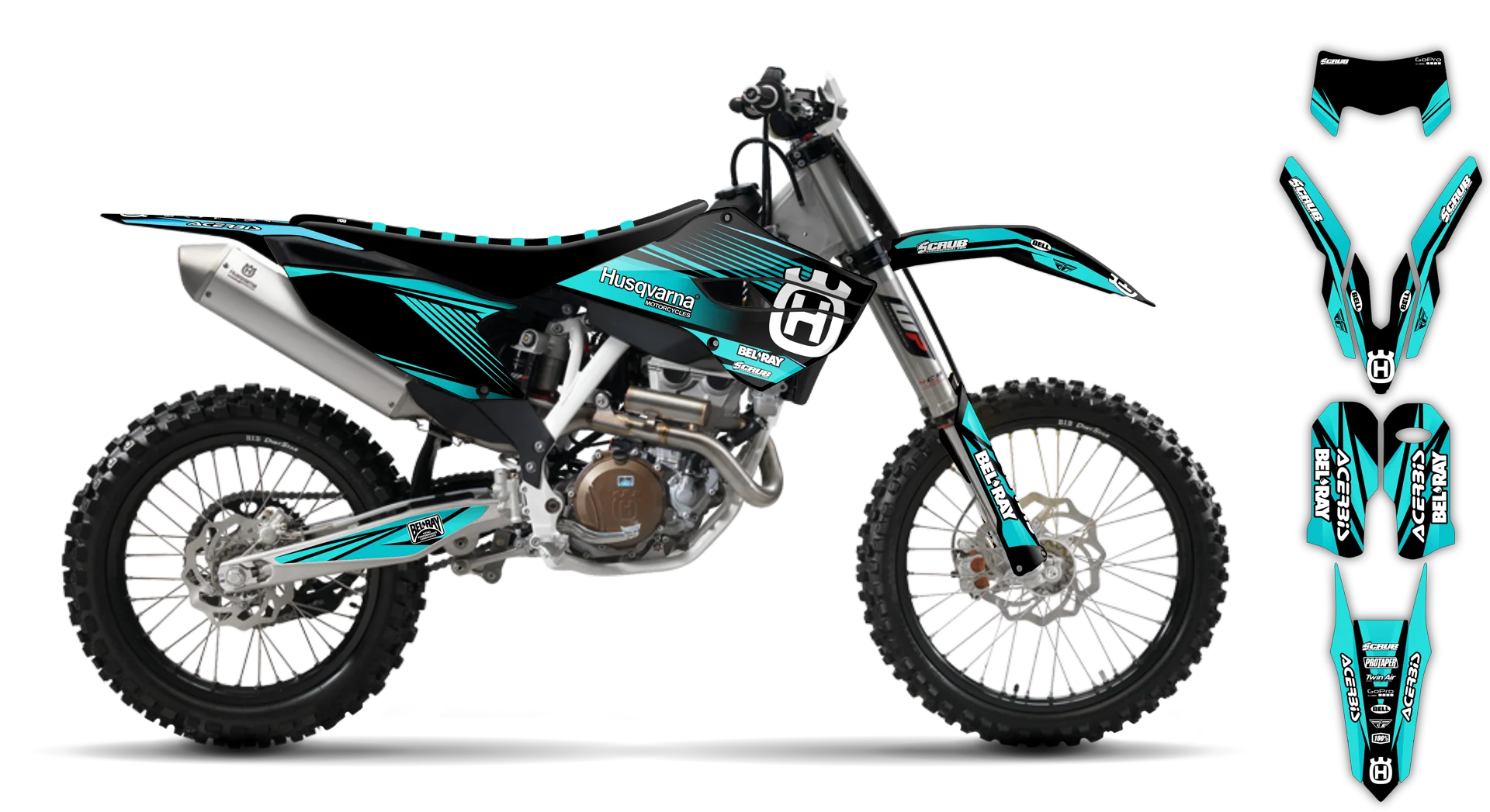 Graphics Kit - Husqvarna 14-> TE-FE Series - 2016 - H-SE1076 - R1
