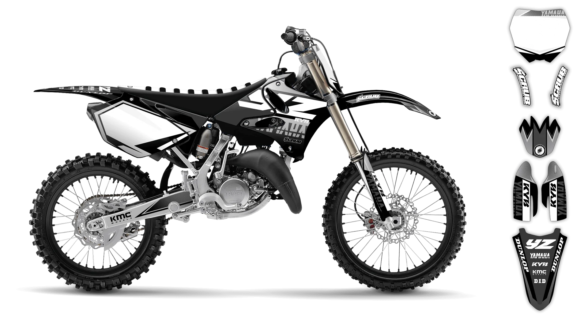 Graphics Kit - Yamaha - YZ 125 - 1993-1995 - Discovery - R2