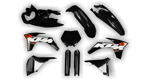 Plastics Kit - KTM - SX SX-F / XC XC-F - 2011-2012 - Full Kit - Replica 1 Black