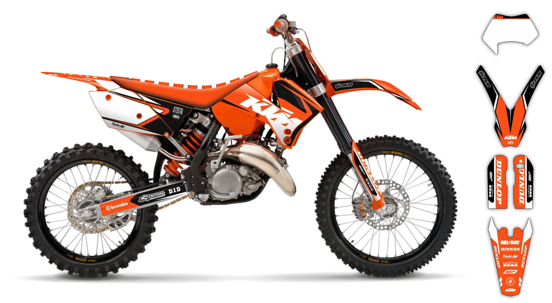 Graphics Kit - KTM - EXC EXC-F / XC-W XCF-W - 2005-2007 - K17 - LE