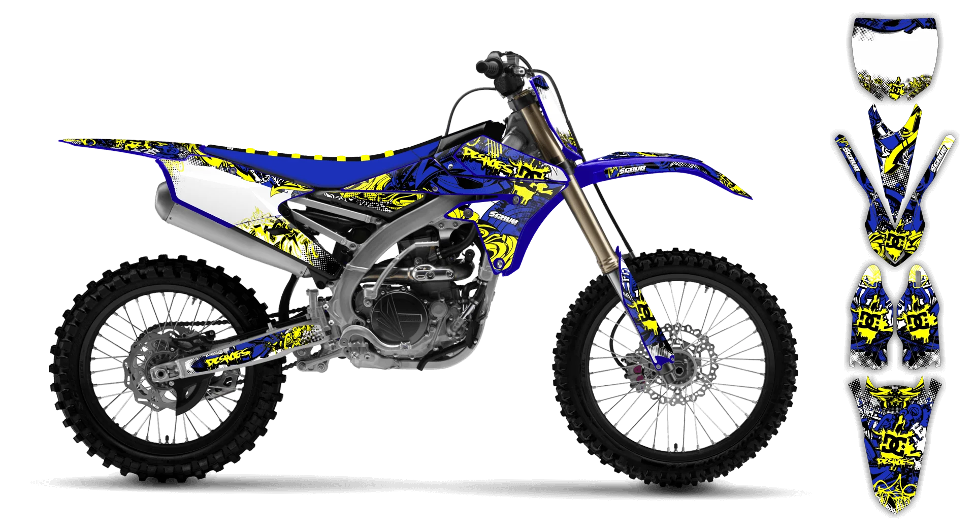 Graphics Kit - Yamaha - YZ450F - 2014-2017 - Attack - R1