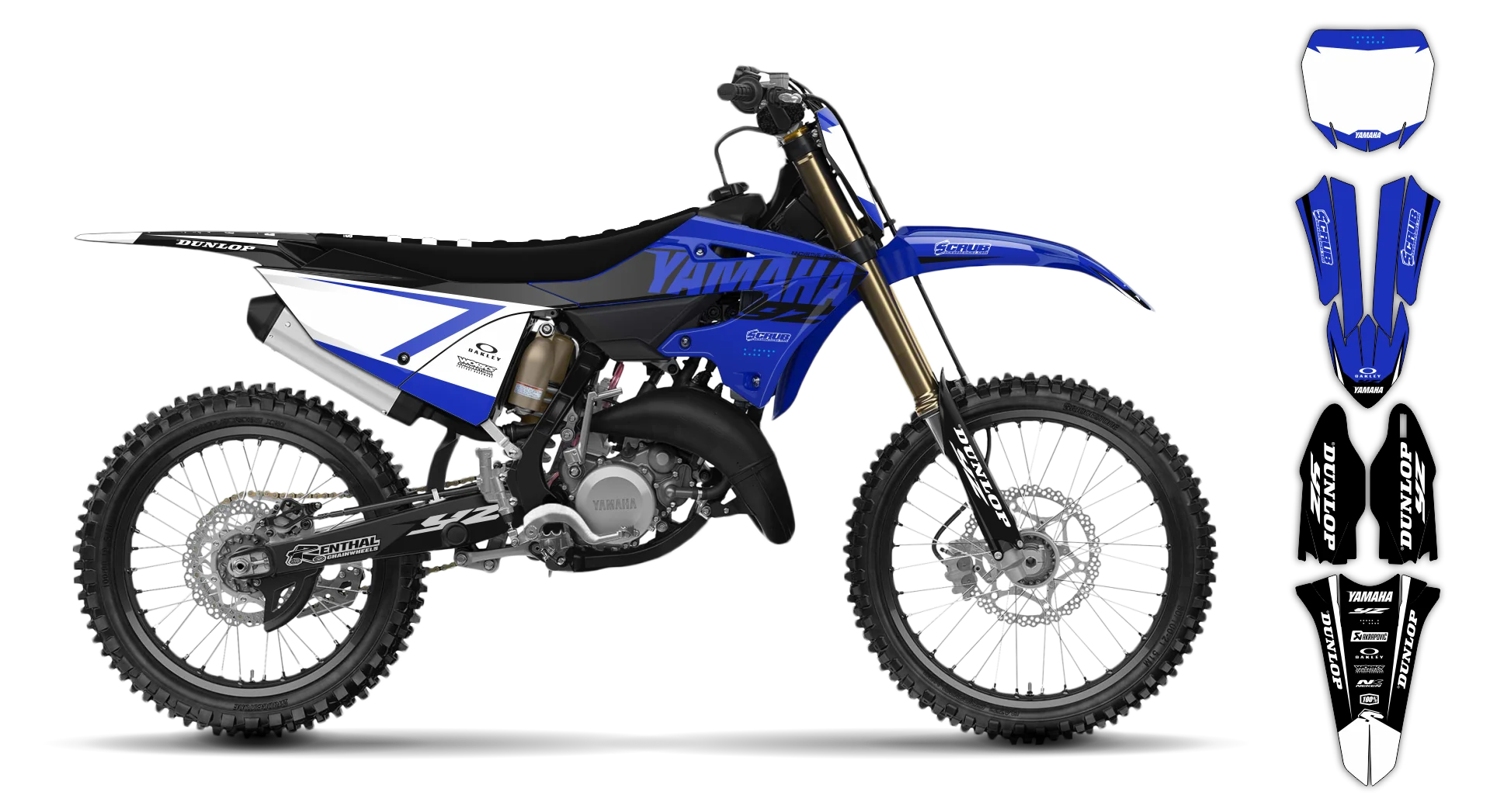 Graphics Kit - Yamaha - YZ 125-250 Restyle 2 - 2008-2014 - Corgis - LE