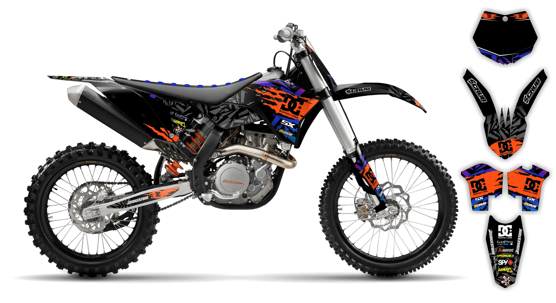 Graphics Kit - KTM - SX 65 - 2009-2015 - Kicker - LE