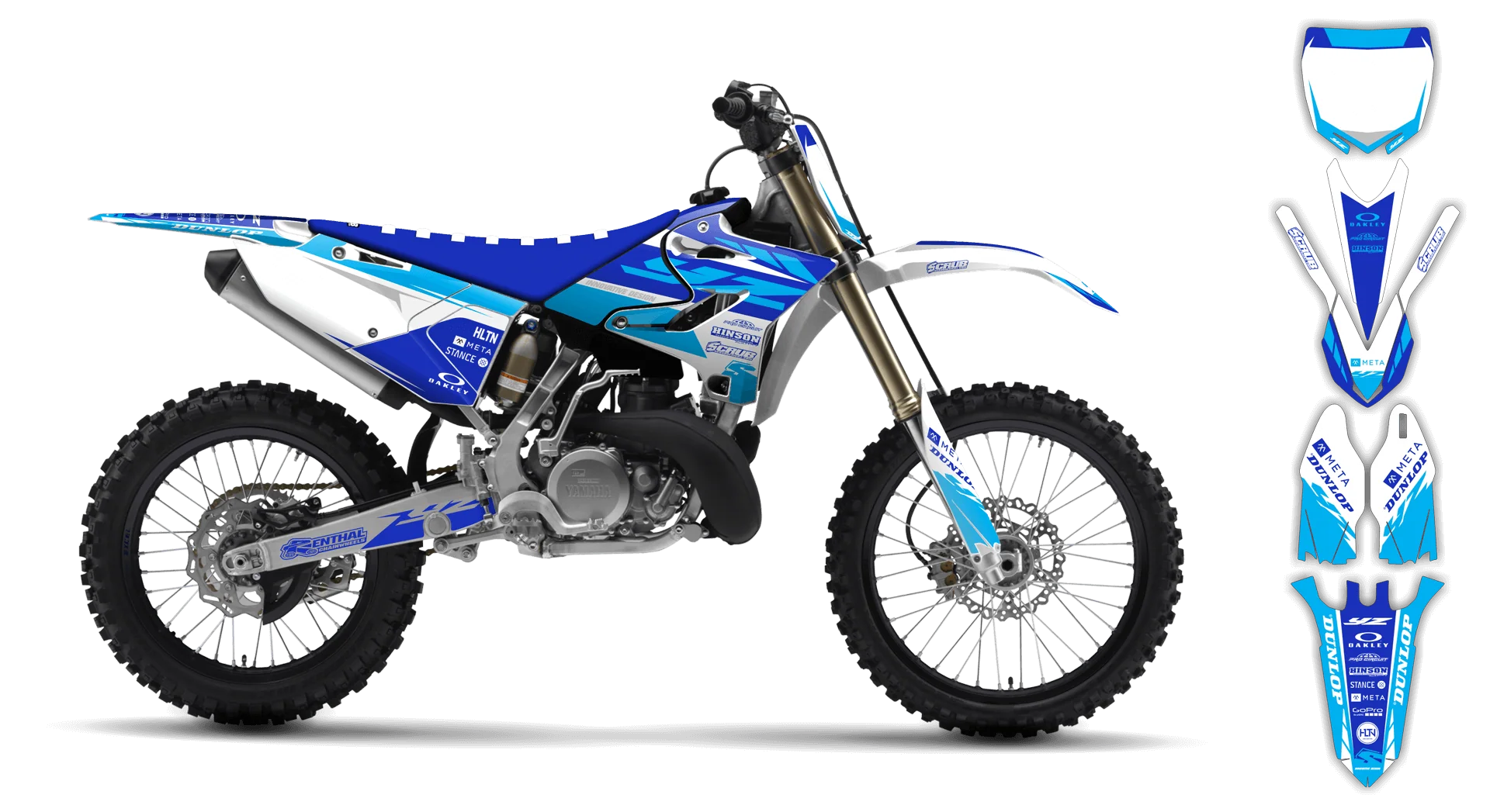 Graphics Kit - Yamaha - YZ 125-250 Revolution - 2005-2007 - SE1002 - LE