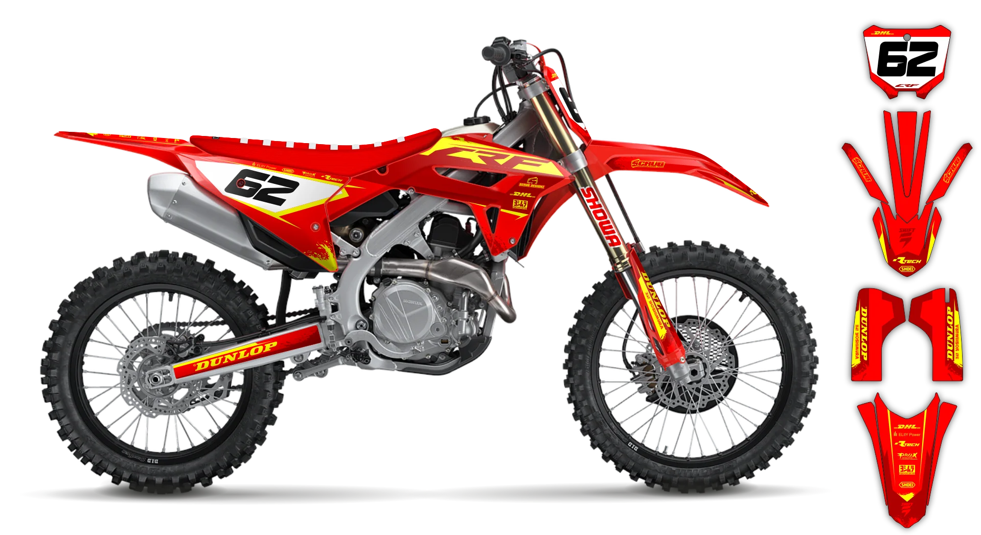 Graphics Kit - Honda - CRF 450R - 2022-2024 Restyle - Esh - ST