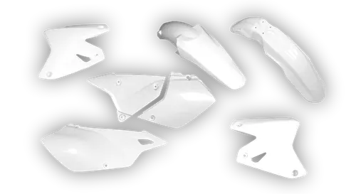Plastics Kit - Suzuki - DRZ 400 Enduro - 1999-2024 - Full Kit - White