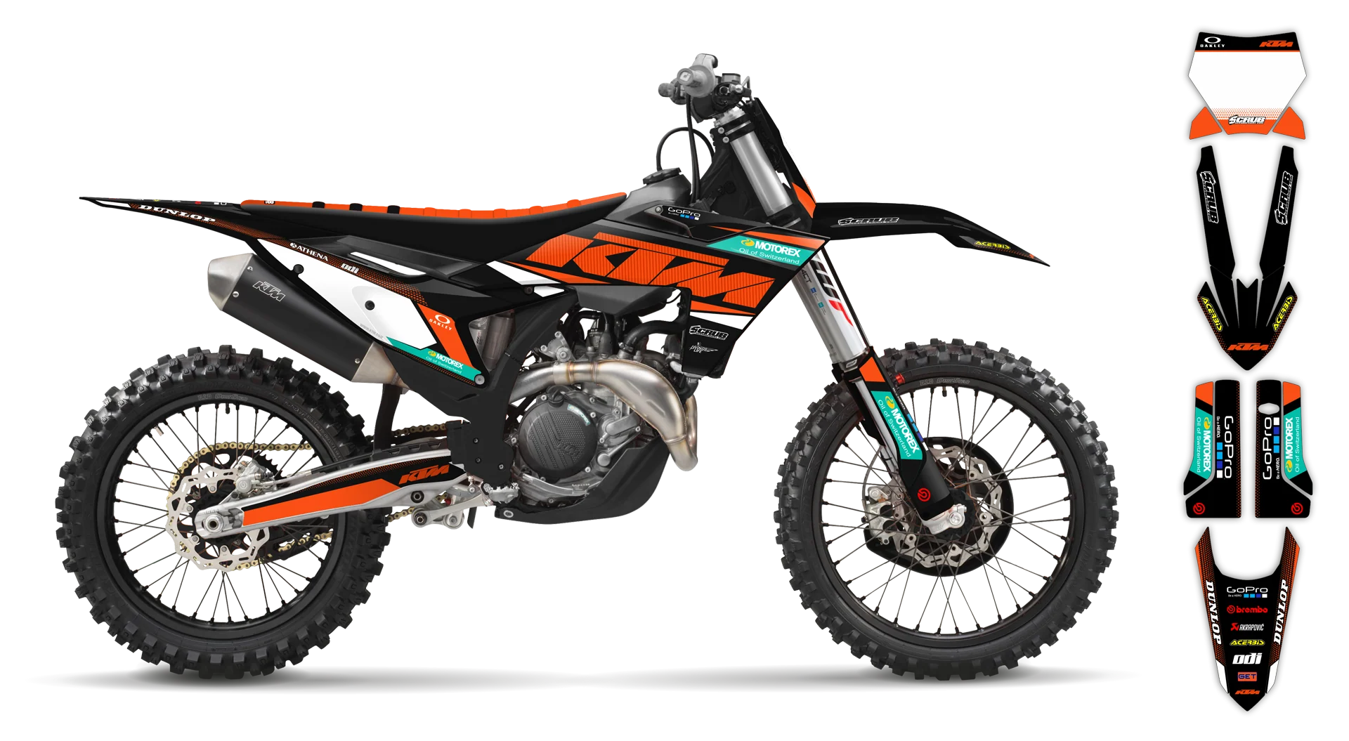 Graphics Kit - KTM - SX SX-F / XC XC-F - 2023-2024 - K11 - R1