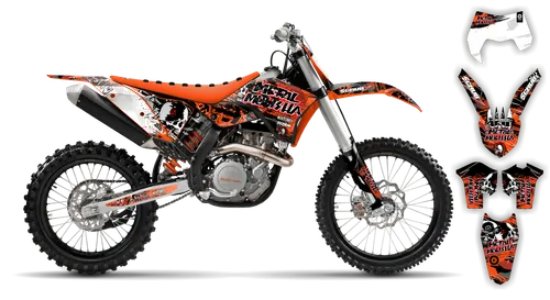Graphics Kit - KTM - EXC EXC-F / XC-W XCF-W - 2008-2011 - Em Em - ST