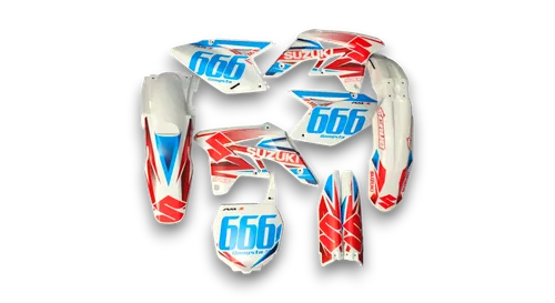 GFP - Suzuki - RMZ 250 - 2007-2009 - White-SE1020-R3