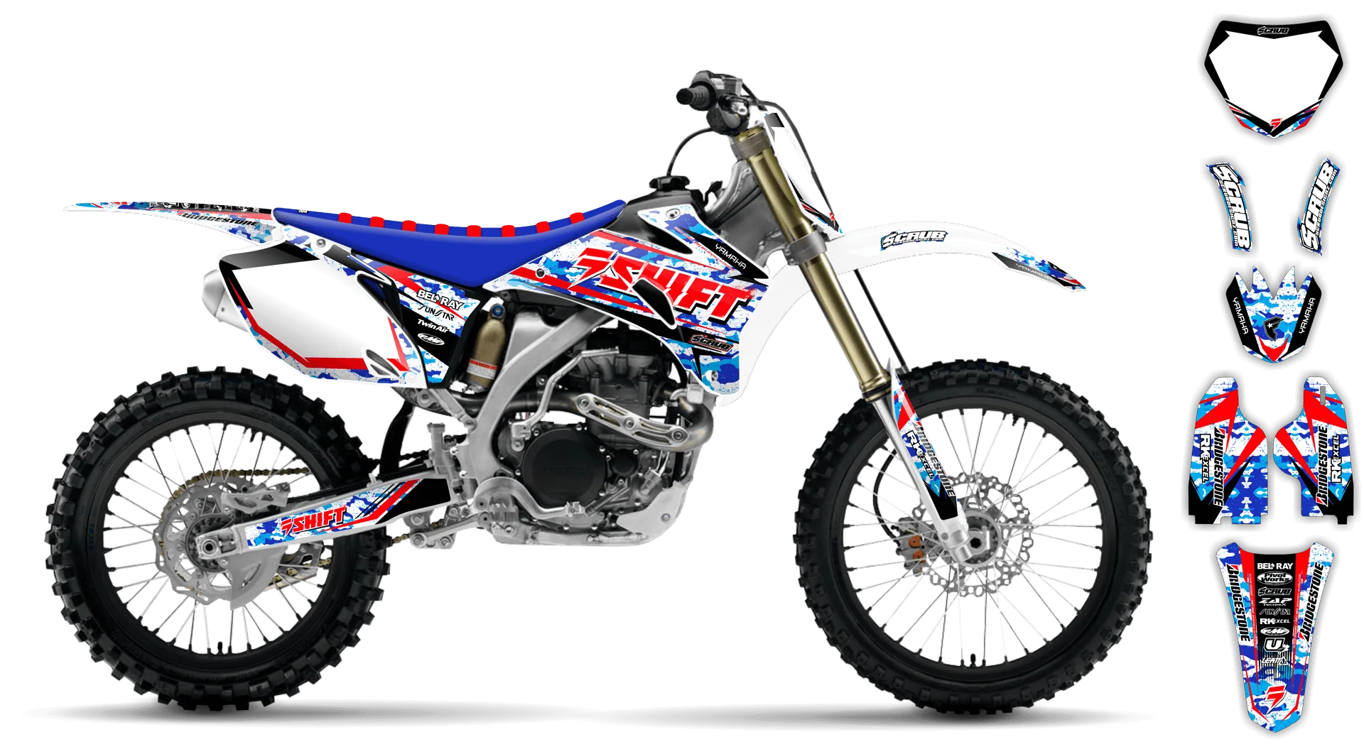 Graphics Kit - Yamaha - YZ250F - 2008-2009 - Step Up - LE