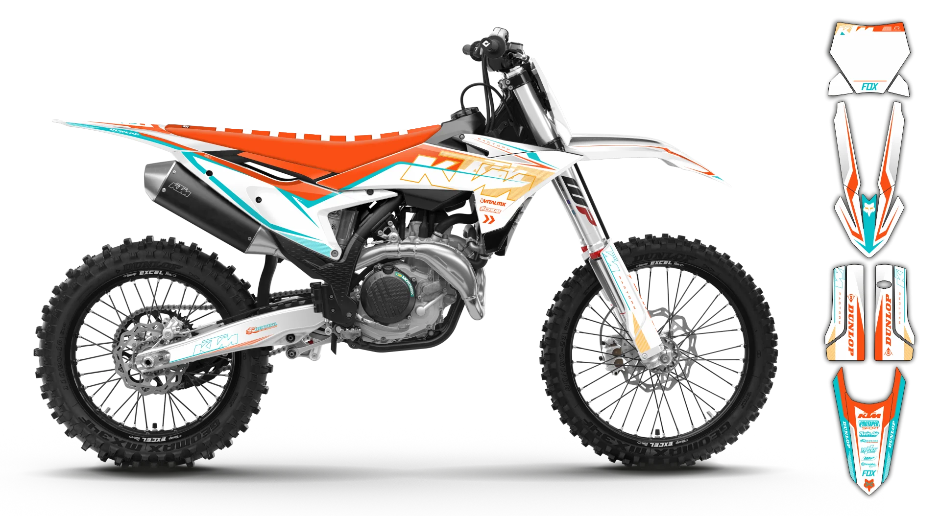 Graphics Kit - KTM - SX SX-F / XC XC-F - 2025 - K5 - R2