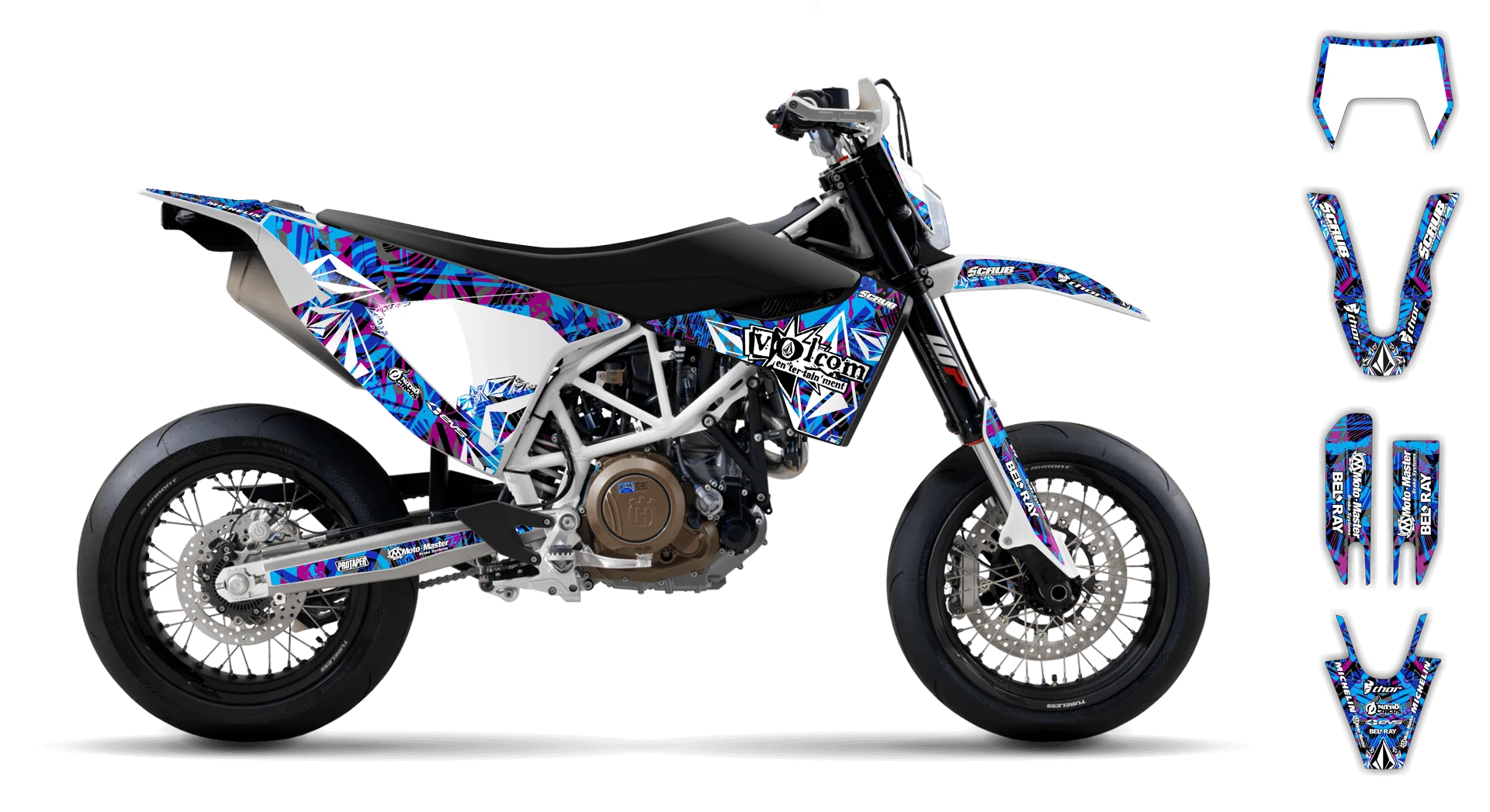 Graphics Kit - Husqvarna 14-> EN 701 - 2016-2024 - Volcom - LE
