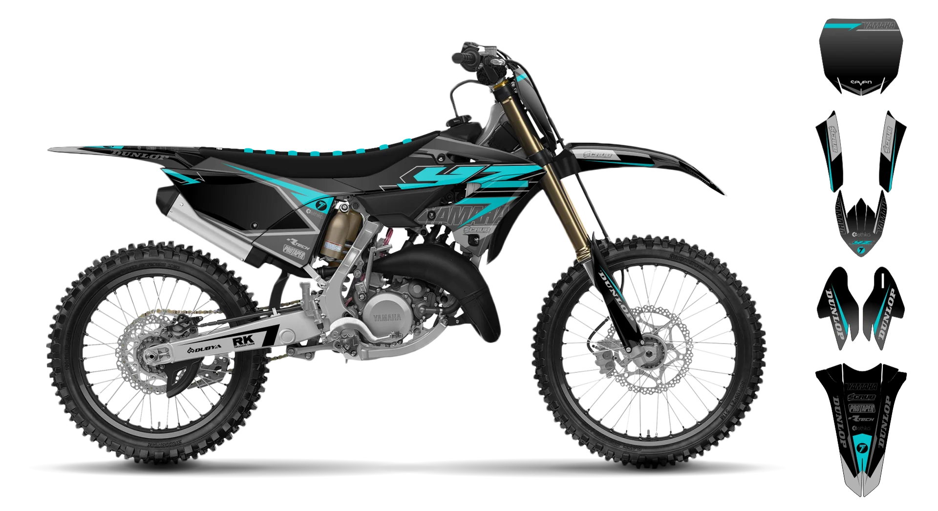 Graphics Kit - Yamaha - YZ 125-250 Restyle 2 - 2021 - SE1086 - R4