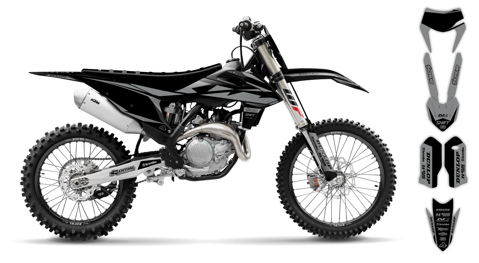 Graphics Kit - KTM - EXC EXC-F / XC-W XCF-W - 2020-2023 - SE1025 - R5